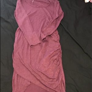 Mauve Slit Dress
